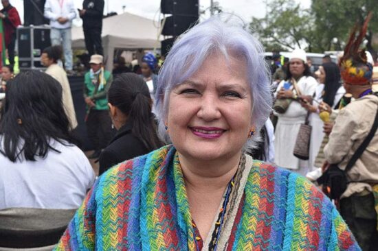 Senadora Gloria Flórez, del Pacto Histórico en Colombia. Foto: Prensa Latina.
