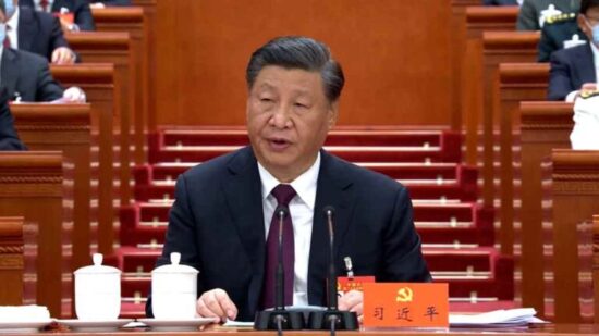 Xi Jinping en la clausura del vigésimo Congreso Partido Comunista de China (PCCh). Foto: Prensa Latina.