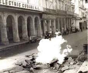 Huelga del 9 de abril de 1958. Foto: Radio Reloj.