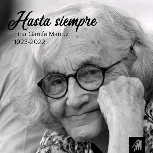 Fina García Marruz fue poetisa, ensayista, investigadora y crítica literaria cubana. Compañera de vida de Cintio Vitier.