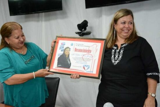 Pleno de la Federación de Mujeres Cubanas en la provincia de Sancti Spíritus. Foto: Radio Sancti Spíritus.