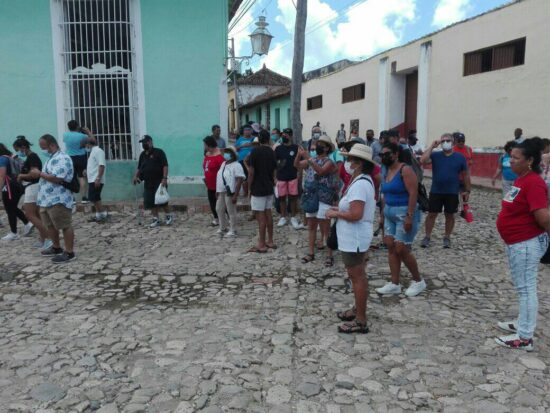 Plazuela del Jigüe, sitio donde se ofició la misa de Navidad en diciembre de 1513, en el corazón del Histórico de Trinidad.