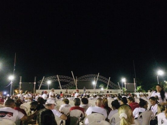 Así amaneció la Plaza de la Revolución de Cienfuegos este 26 de Julio. Foto: Boris Luis García Cuartero/Twitter.