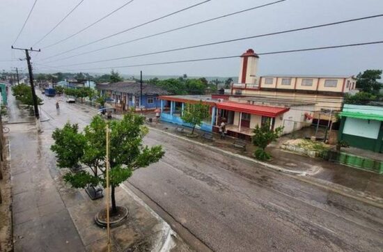 2.En Yaguajay también se reportaron lluvias durante la madrugada de este lunes. Foto: Luis Francisco Jacomino.
