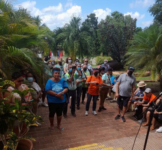 Recibimiento en la zona de Manaca-Iznaga. Foto: Comunicadora Asamblea Municipal del Poder Popular Trinidad.