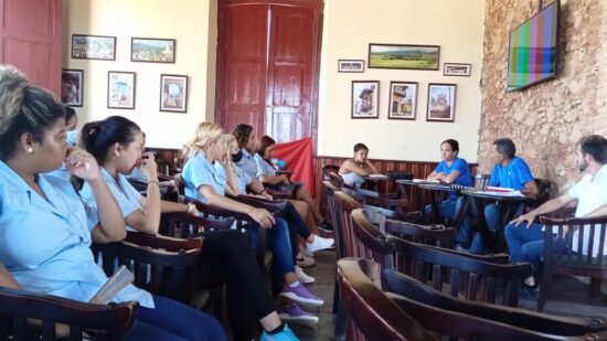 La Unión de Jóvenes Comunistas en el territorio también convocó a la unidad y la preparación continua de los estudiantes.