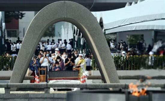 Hiroshima: Ceremonia anual de la paz para recordar a las víctimas del bombardeo atómico perpetrado por Estados Unidos hace 77 años. Fotos: Prensa Latina.