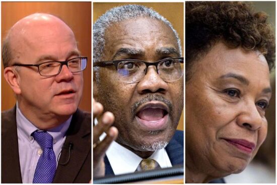 Jim McGovern, Gregory Meeks y Barbara Lee, presidentes del Comité de Reglas, del Comité de Asuntos Exteriores y del Subcomité de Asignaciones de la Cámara Baja, respectivamente, pidieron el apoyo a Cuba para la recuperación. Foto: Prensa Latina.