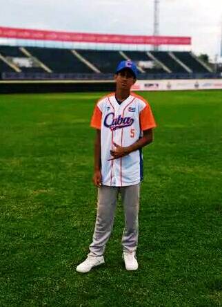 Mailon Daniel Rodríguez Cuevas, subcampeón de béisbol sub-15.