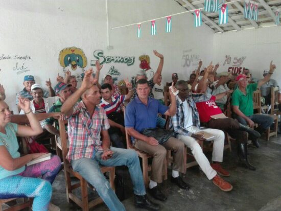 Campesinos trinitarios ofrecen respaldo unánime a la necesidad de elevar la producción de alimentos y participar activamente en el quehacer social del territorio.