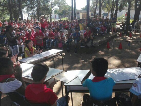 Los pioneros de la escuela Puerto Rico Libre, de Condado, realizan diversas actividades vinculadas con la historia del hermano pueblo puertorriqueño.