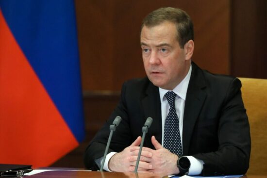 Dimitri Medvedev, líder del partido Rusia Unida, de Vladimir Putin. Foto: Prensa Latina.