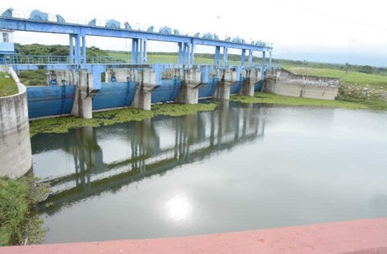 La presa Zaza, el mayor acuatorio de Cuba, almacena este miércoles 535 millones de metros cúbicos de agua. Foto: Vicente Brito/Escambray.