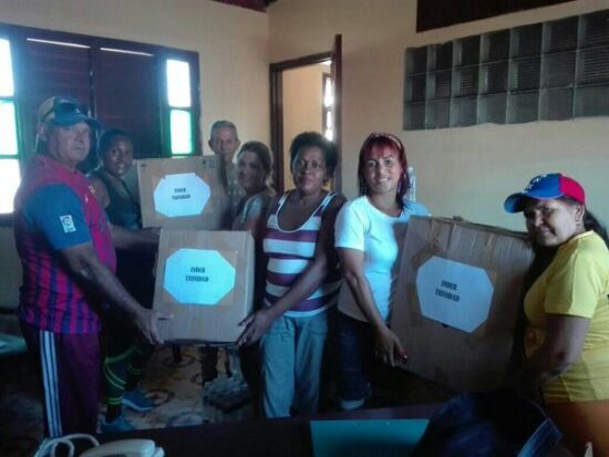 Los aportes solidarios de trabajadores del INDER, en Trinidad, han llegado desde los diferentes combinados deportivos del municipio, tanto urbanos como rurales.