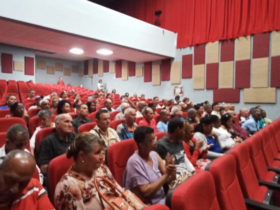 Vista parcial de la Sesión Solemne de la Asamblea Municipal del Poder Popular de Trinidad, con motivo del aniversario 46 de creados en Cuba esos Órganos. 