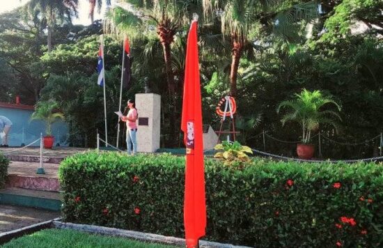 La Primera Secretaria del Comité Municipal de la UJC en Fomento, expresó: La constitución de este frente Guerrillero fue muestra de la unidad y el compromiso de aquella generación, como también lo será para la nuestra en las actuales circunstancias. Foto: Abran Sánchez/Facebook.