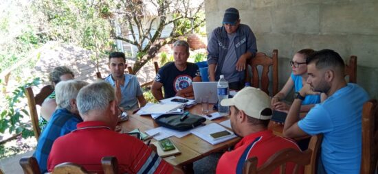 Campamento creado en Viñales, sede temporal de la Oficina del Conservador.