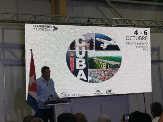 Eduardo Rodríguez Dávila, ministro del Transporte, deja inaugurada la Feria Internacional de Transporte y Logística, FITL 2022. Foto: Susana Antón/Granma.