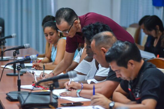 Pleno Extraordinario del Comité Nacional de la UJC. Foto: Maykel Espinosa Rodríguez/Juventud Rebelde. 