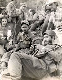 Piti Fajardo con Fidel y Celia Sánchez. Foto: archivo.