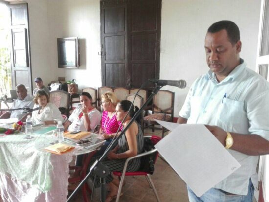 José Carlos Silva Fontanills, miembro del Buró Municipal del Partido en Trinidad.