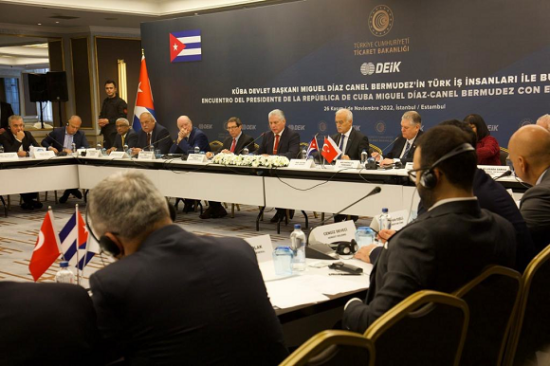 DEIK es una Organización de Diplomacia Empresarial que dirige las relaciones económicas exteriores del sector privado turco. Foto: Presidencia Cuba.