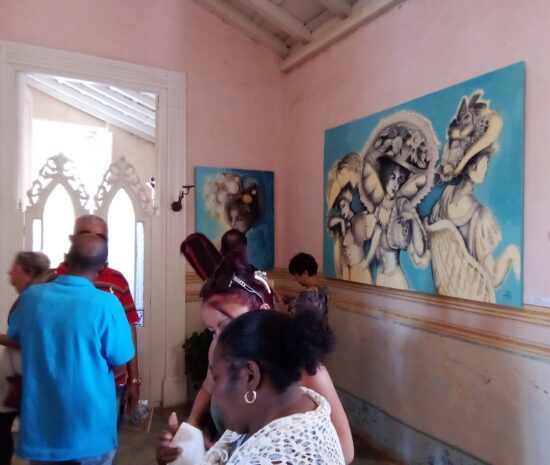 Identidad de ciudad, regalo de Yudit Vidal Faife a Trinidad, en el aniversario 509 de fundación de la Tercera Villa de Cuba. Foto: José Rafael Gómez Reguera.