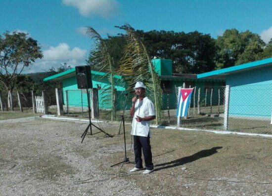 El arte se hizo presente en medio de estos momentos de regocijo de la comunidad rural de Méyer, en este municipio de Trinidad. Foto: Alipio Martínez Romero/Radio Trinidad Digital.