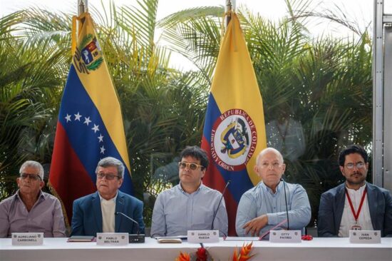 Diálogos de paz entre el Gobierno de Colombia y la guerrilla del Ejército de Liberación Nacional (ELN). Foto: PL.