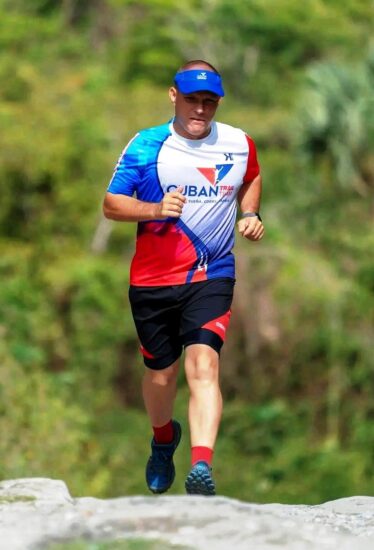 Jorge Enrique Meneses, uno de los incansables corredores del Cuban TrailTeam de Sancti Spíritus.