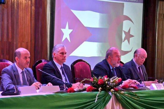 Inicia Foro empresarial Cuba-Argelia con la presencia del Presidente de la República de Cuba, Miguel Díaz-Canel Bermúdez. Foto: ACN.