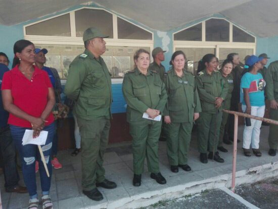 La presidenta del Consejo de Defensa Provincial encabezó estas acciones del Día Territorial de la Defensa de Sancti Spíritus, con epicentro en el municipio de Trinidad. Fotos: Alipio Martínez Romero/Radio Trinidad Digital.