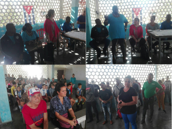 Encuentro entre pobladores de El Algarrobo y los candidatos a diputados al Parlamento, por Trinidad.