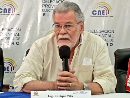 El vicepresidente del Consejo Nacional Electoral (CNE), Enrique Pita, denunció la existencia de un presunto “centro de cómputo paralelo”. Foto: Prensa Latina.