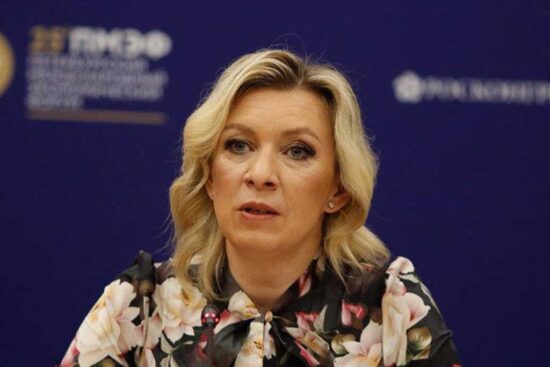 María Zajárova, portavoz del Ministerio de Asuntos Exteriores ruso. Foto: Prensa Latina.