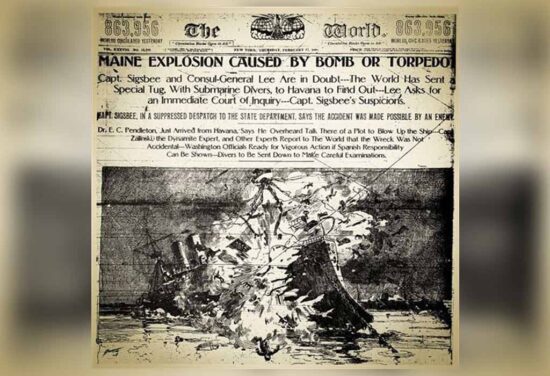 Hace 125 años ocurrió la explosión del acorazado Maine, lo cual propició la intervención de Estados Unidos Unidos en la guerra independentista de los cubanos contra la metrópoli española. Foto: PL.
