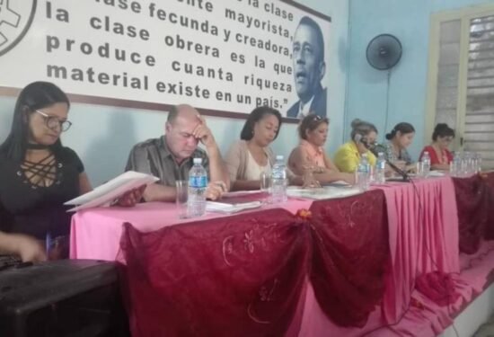 En el encuentro se reconoció la estabilidad del trabajo de este sindicato en los municipios de Fomento, Cabaiguán, Jatibonico y Sancti Spiritus.