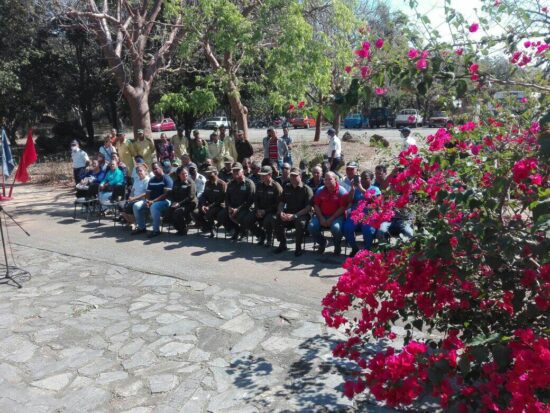 Vista parcial del acto efectuado en Trinidad, en ocasión del aniversario 60 de creadas las Tropas Guardafronteras.