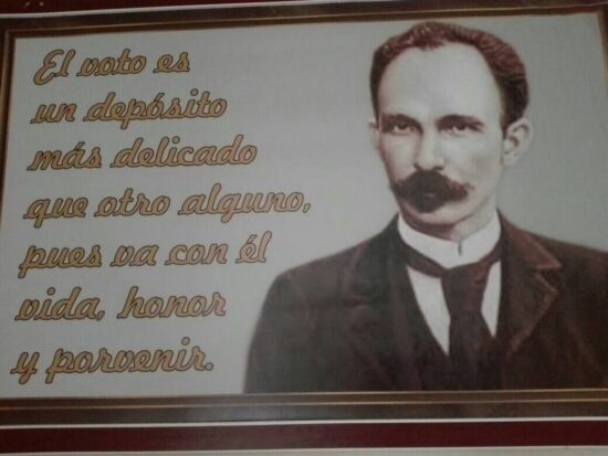 El pensamiento de nuestro Héroe Nacional, presente en estas Elecciones Nacionales para definir la conformación del parlamento cubano.