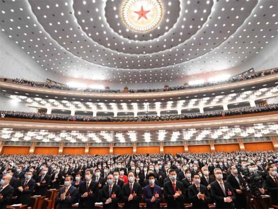 El Parlamento chino avaló las propuestas del reelecto primer ministro, Li Qiang. Foto: Prensa Latina.