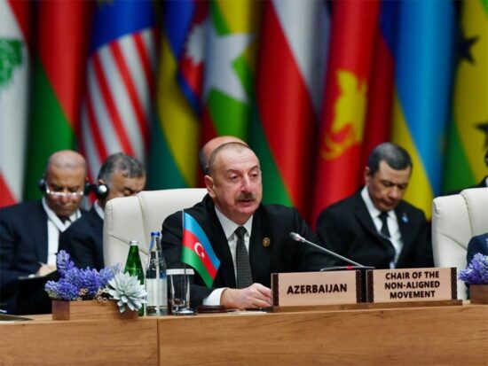 Ilham Aliyev, Presidente de Azerbaiyán y del Mnoal. Foto: Prensa Latina.