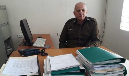 Teniente coronel Juan Antonio Vázquez Hernández, segundo jefe del Órgano de Trámites del Minint en la provincia.