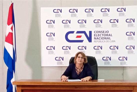 Alina Balseiro, presidenta del Consejo Electoral Nacional de Cuba. Foto: Prensa Latina.