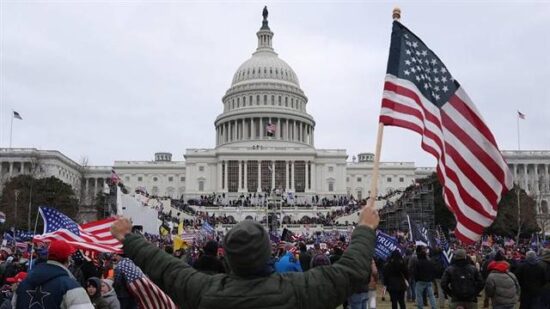 Ataque de seguidores de Trump al Capitolio, el 6 de enero de 2021. Foto: Prensa Latina.