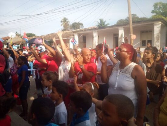 Acto en Condado, Trinidad, por el Primero de Mayo 2023.