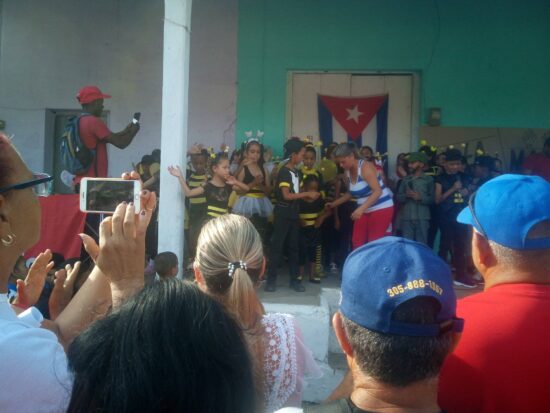 Acto en Condado, Trinidad, por el Primero de Mayo 2023. Fotos: Facebook.