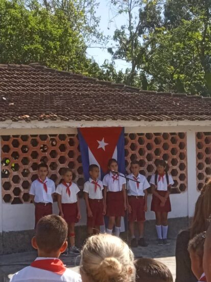 Acto en Pitajones, Trinidad, por el Primero de Mayo 2023.