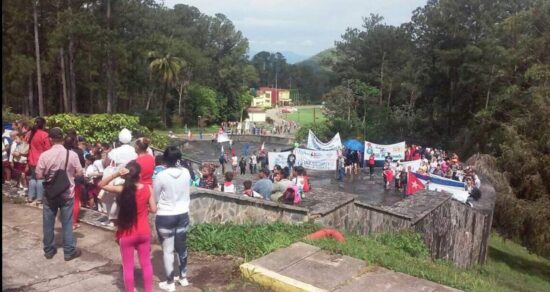 Acto en Topes de Collantes, Trinidad, por el Primero de Mayo 2023.