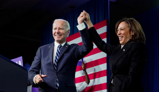 Biden y Harris se lanzan a la reelección en las presidenciales de 2024. Foto: Reuters.