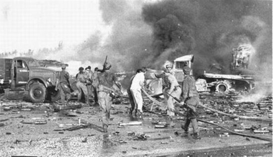 Destrozos, muertes y heridos, resultados de los criminales bombardeos norteamericanos a Cuba, como antesala de la invasión por Playa Girón, en 1961. Foto: PL.